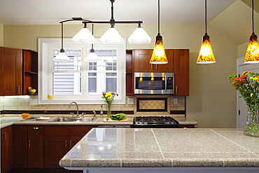 Kitchen area in new house