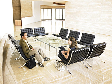 Business executives in modern office