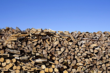 Stacked wood