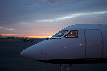 Pilots in private aeroplane