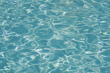 Surface of rippled water on swimming pool, USA, North Carolina