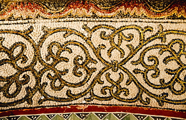 Turkey, Istanbul, Chora Church mosaic pattern detail