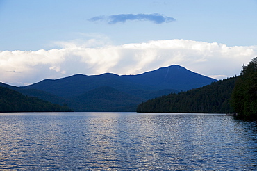 USA, New York State, View on Lake Placid