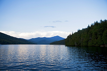 USA, New York State, View on Lake Placid