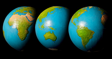 Three globes