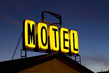 Illuminated motel sign