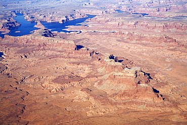 High angle view of Arizona desert