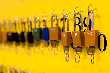Row of locks