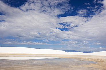 White sand dunes