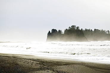 Windy seascape