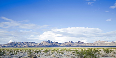 View of desert along Route 66, USA, California, Mojave Desert