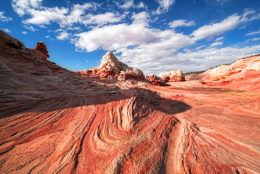 View of rock formations, White Pocket, Arizona