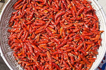 Chili peppers in bowl