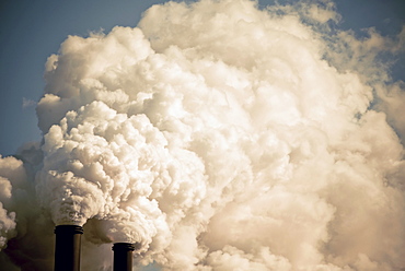 Industrial smokestacks, Florida