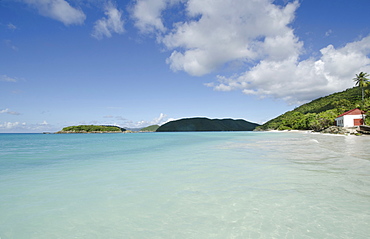 Scenic view of tropical beach, St. John, United States Virgin Islands