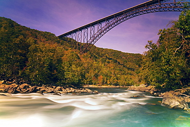 Bridge over river, Babcock State Park, West Virginia