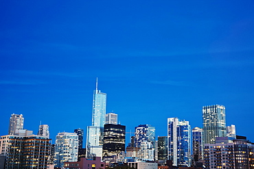 Downtown Chicago - blue evening