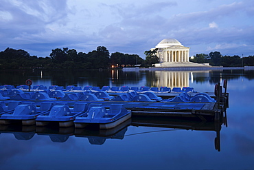 Thomas Jefferson Memorial at dusk, Washington, DC