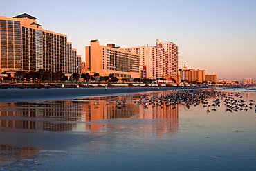 USA, Florida, Daytona Beach, Waterfront hotels