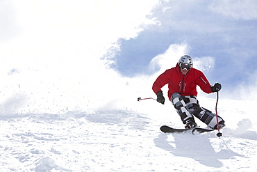 USA, Colorado, Telluride, Downhill skiing