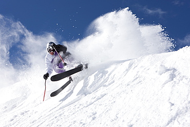 USA, Colorado, Telluride, Downhill skiing