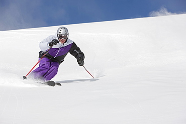 USA, Colorado, Telluride, Downhill skiing