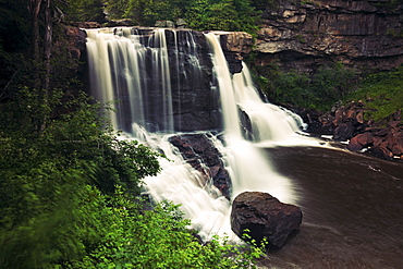 USA, West Virginia, Blackwater Falls State Park, Scenic view of Blackwater Falls