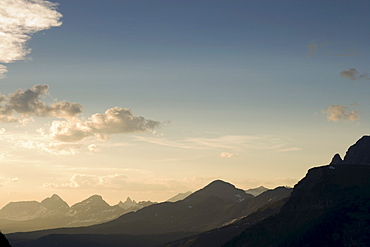 USA, Montana, Glacier National Park, Mountain range