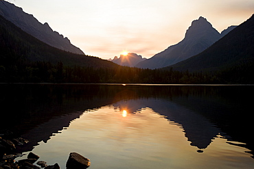 USA, Montana, Glacier National Park, Kintla Lake