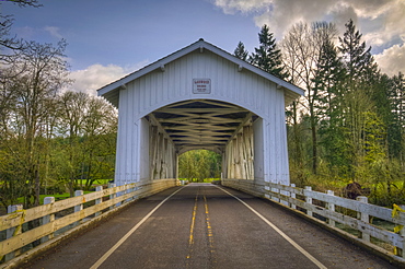 USA, Oregon, Linn County, Larwood Bridge