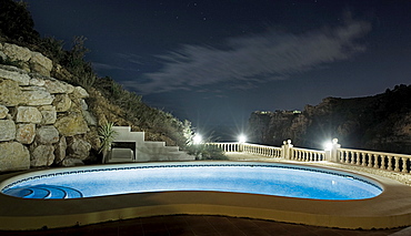 Spain, Costa Blanca, Hotel swimming pool