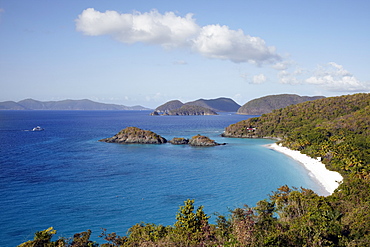 United States Virgin Islands, St. John, View of sea bay, United States Virgin Islands, St. John