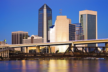 USA, Florida, Jacksonville skyline
