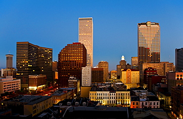 New Orleans skyline at night