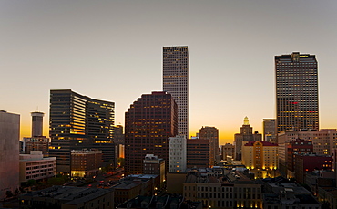 New Orleans skyline at night