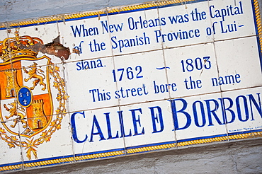 Spanish tile street sign