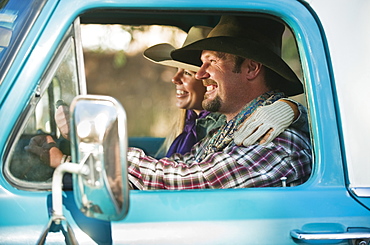 Couple in truck