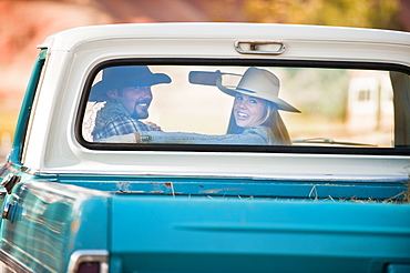 Couple in truck