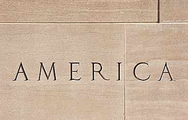 Wall of American building