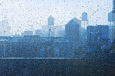 Water drops on window