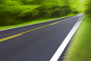 A scenic and empty road