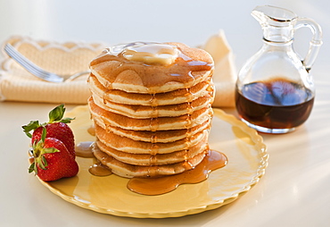 Pancakes with syrup