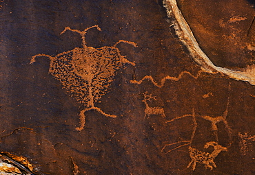 Close up of petroglyph, Utah