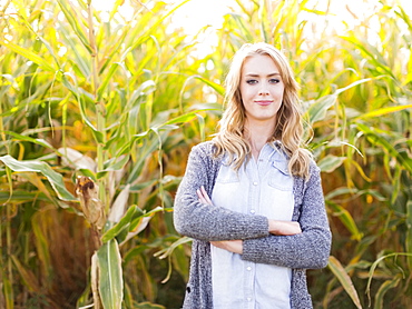 Portrait of young woman, Salt Lake City, Utah