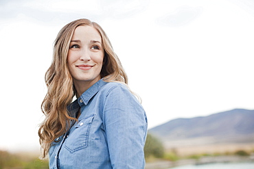 Portrait of young woman, Salt Lake City, Utah