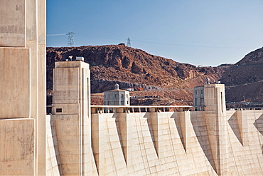 USA, Nevada, Boulder City, part of Hoover dam, USA, Nevada, Boulder City