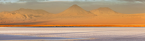 Chile, San Pedro de Atacama, Volcanic landscape during sunset, Chile, San Pedro de Atacama 