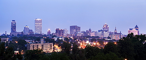 Panorama of city, Milwaukee, Wisconsin