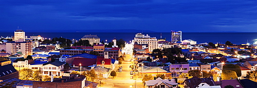 View to Punta Arenas, Chile, Magallanes and Antartica, Punta Arenas