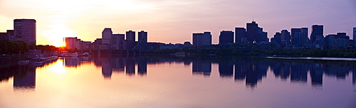 Sunrise panorama of Boston, Massachusetts